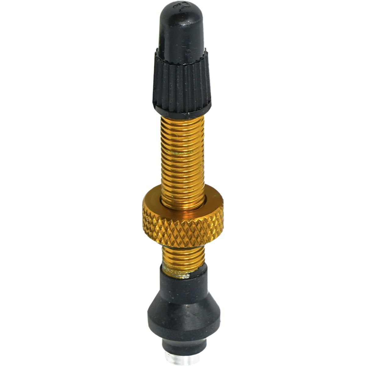 Industry Nine No-Clog Aluminum Tubeless Valve Stems Gold, 40mm, Pair