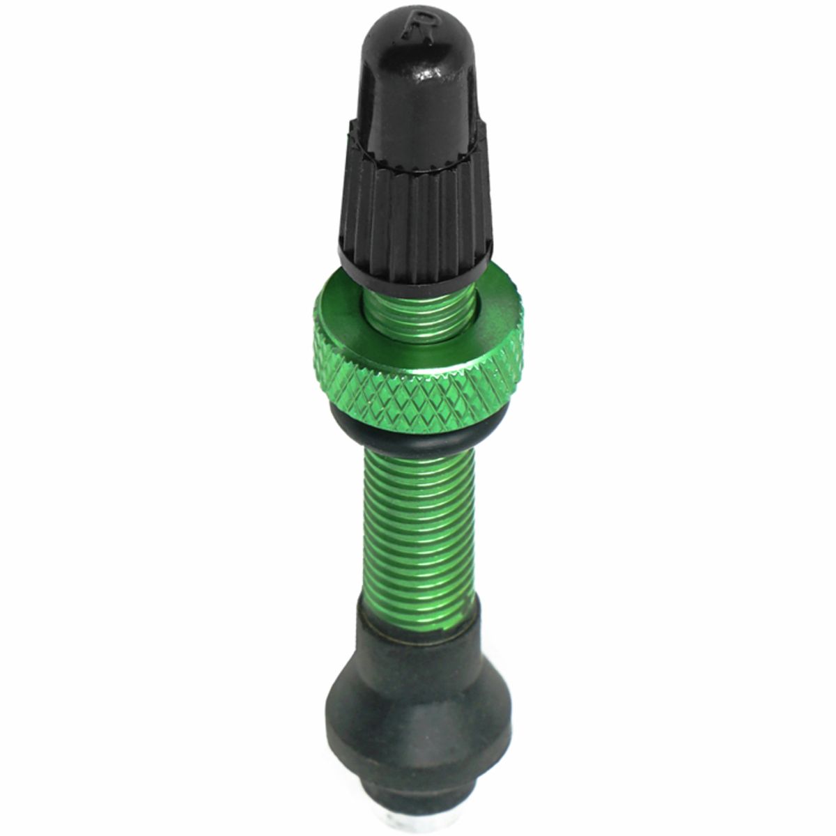 Image of Industry Nine No-Clog Aluminum Tubeless Valve Stems Green, 40mm, Pair