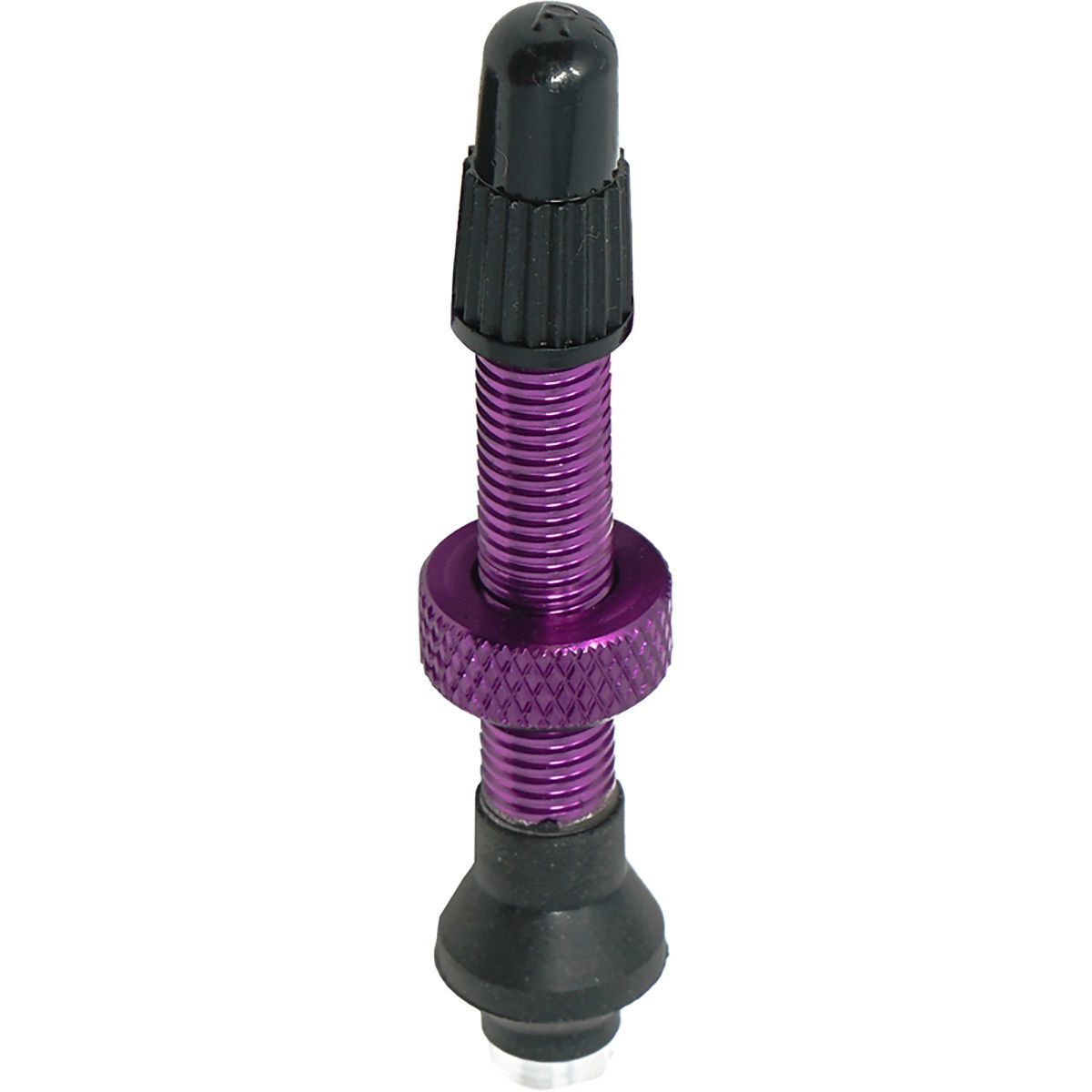Image of Industry Nine No-Clog Aluminum Tubeless Valve Stems Purple, 40mm, Pair