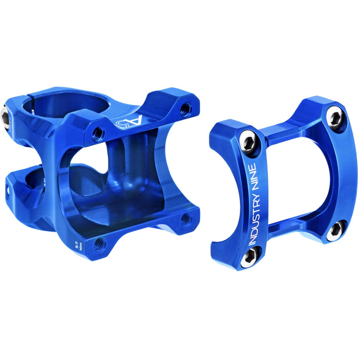 Image of Industry Nine A318 Stem Blue, 50mm