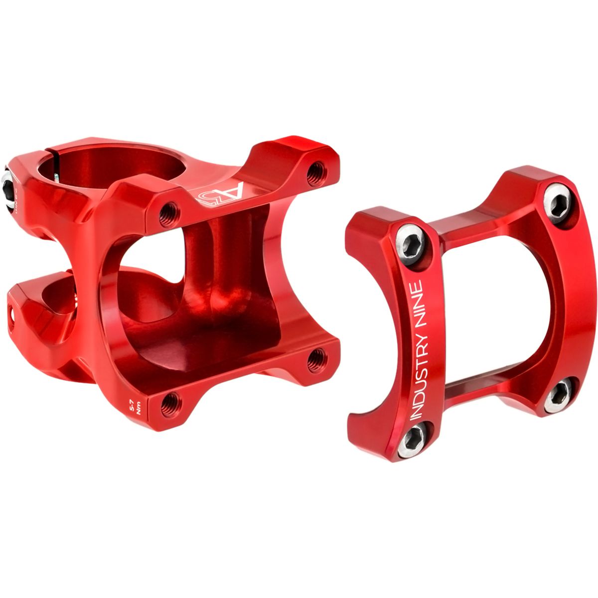 Image of Industry Nine A318 Stem Red, 50mm