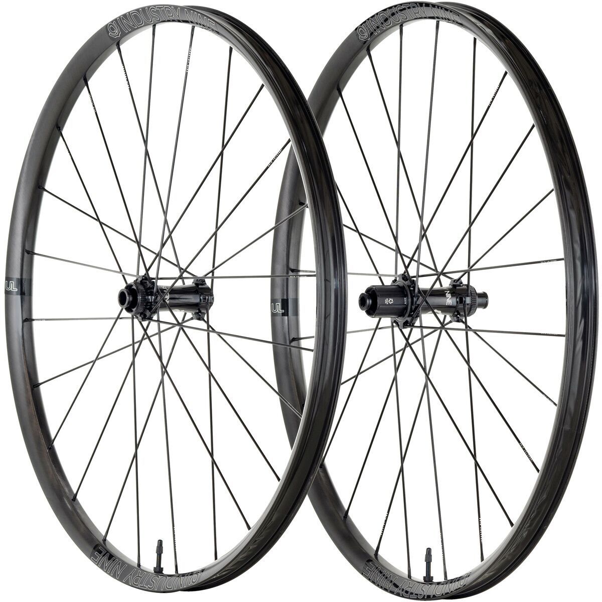 Image of Industry Nine UL300 Solix 29in Boost Wheelset Black Hub, Black Spokes, XD