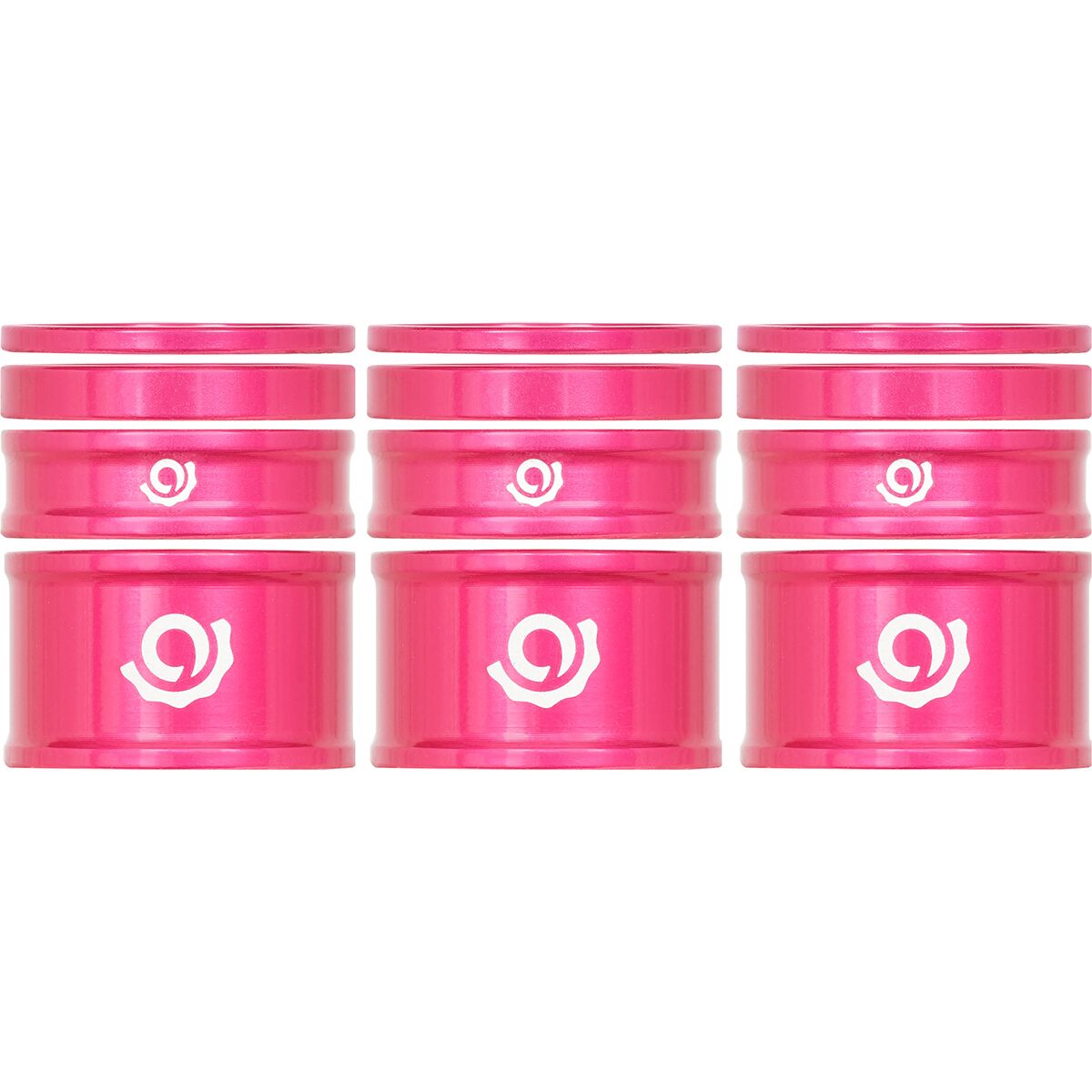 Image of Industry Nine Headset Spacer Kit, 3-Pack Pink, 10mm