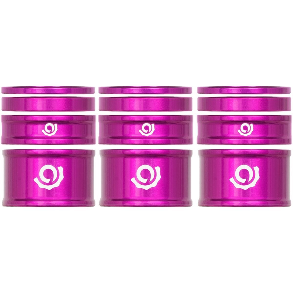 Image of Industry Nine Headset Spacer Kit, 3-Pack Purple, 2.5mm