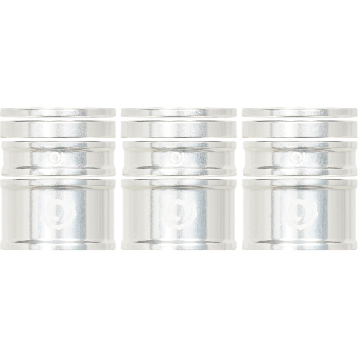 Image of Industry Nine Headset Spacer Kit, 3-Pack Silver, 10mm