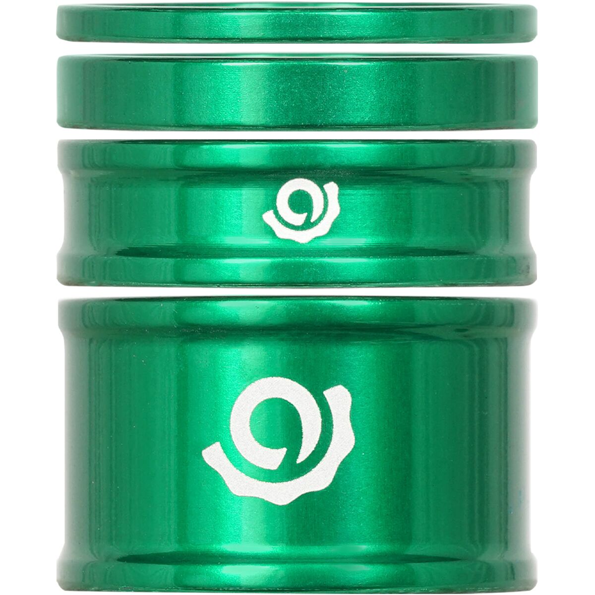 Image of Industry Nine Headset Spacer Combo Kit Green, 2.5mm, 5mm, 10mm, 20mm