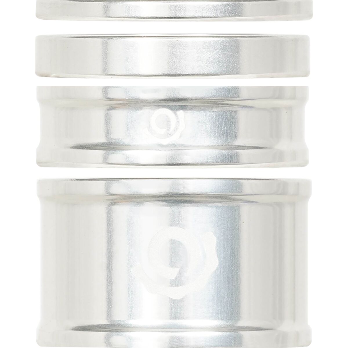 Image of Industry Nine Headset Spacer Combo Kit Silver, 2.5mm, 5mm, 10mm, 20mm