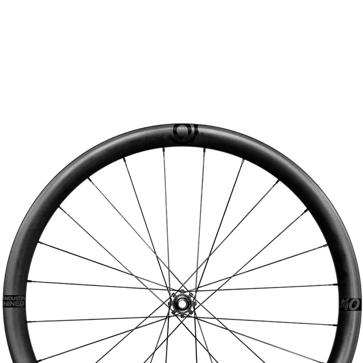 Image of Industry Nine Solix AR40 700c Tubeless Wheelset Black Hub, Black Spokes, HG11