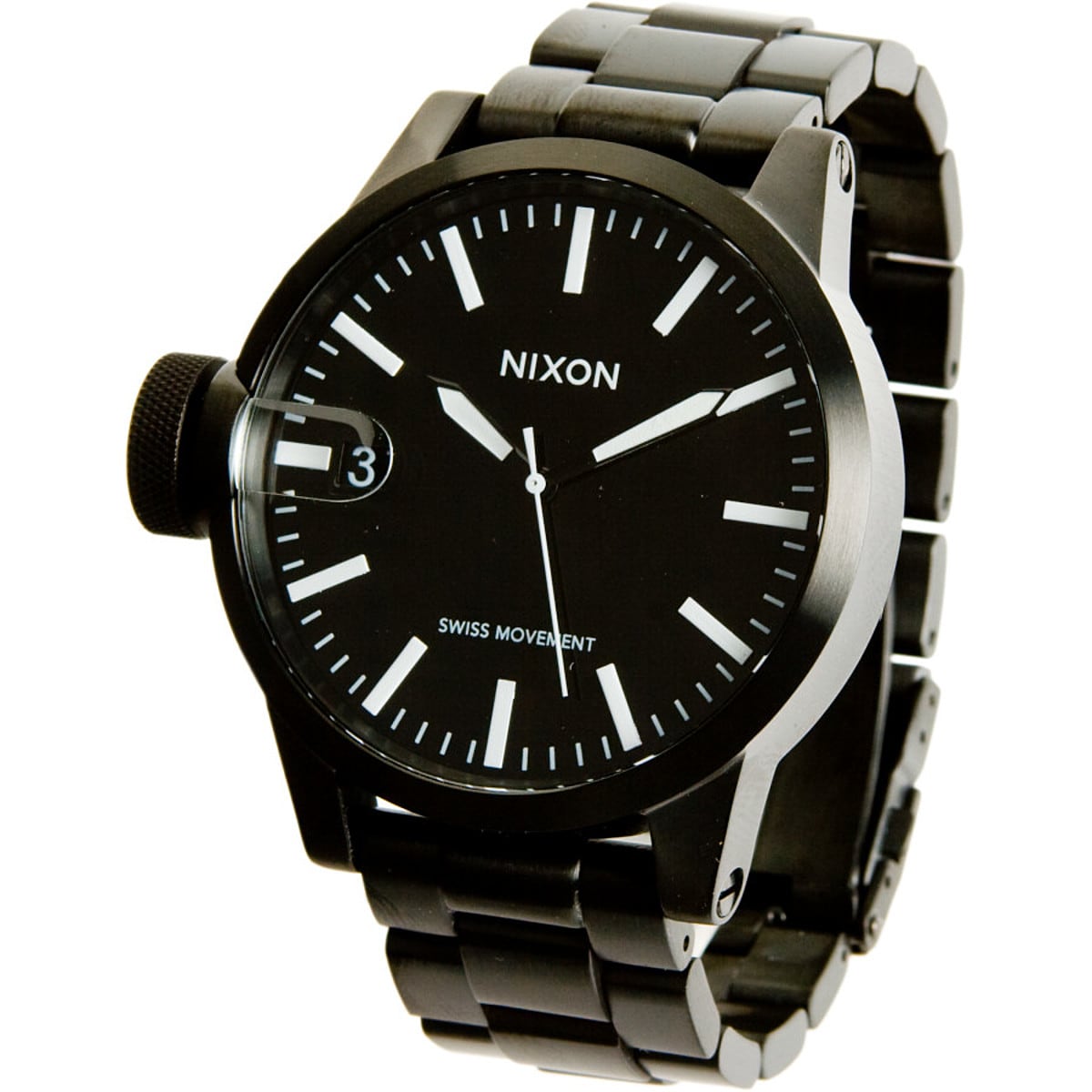 Nixon chronicle leather band sale