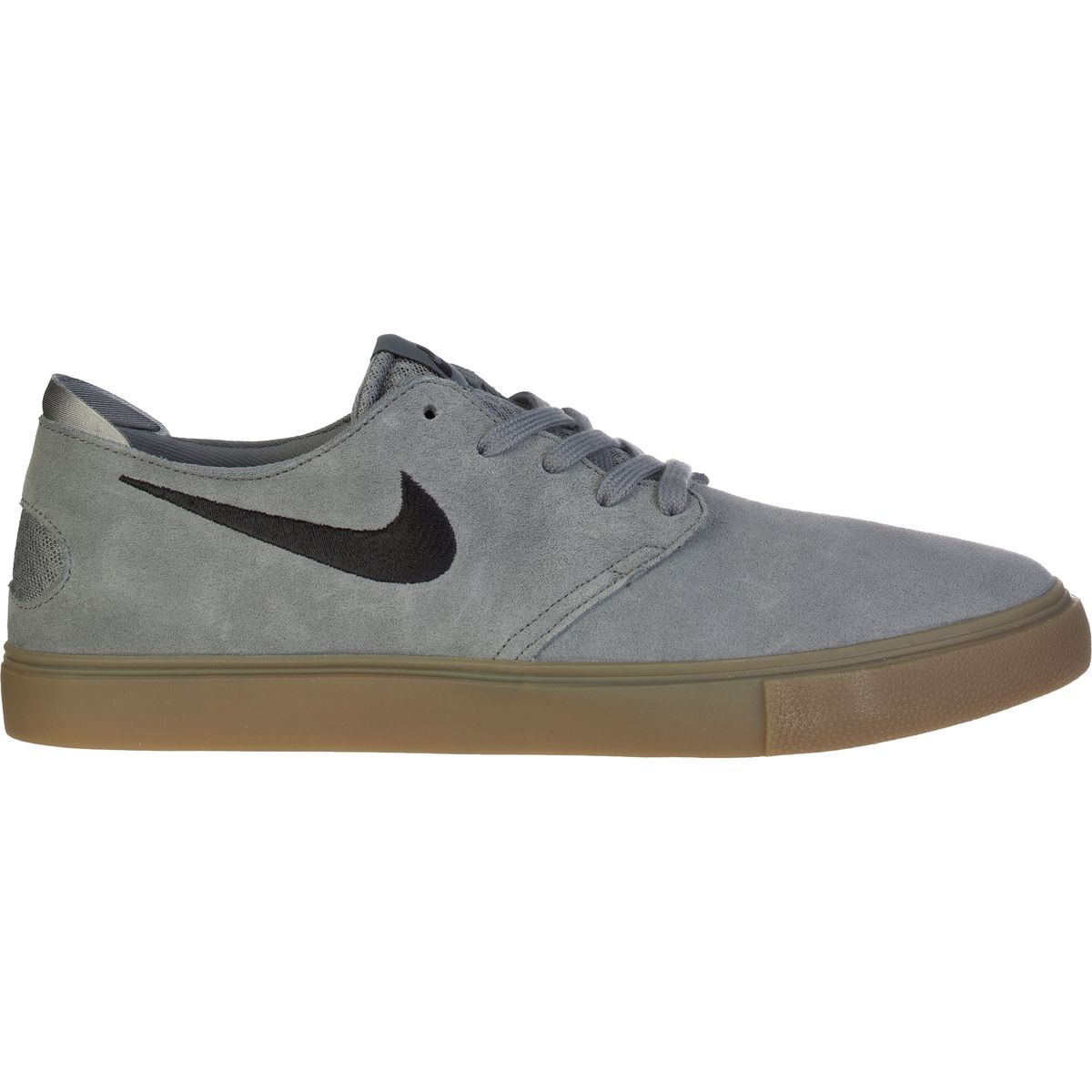 Nike SB Zoom Oneshot Grey & Gum Suede Skate Shoes Nike Zoom Oneshot SB Skate Shoe - Men main image 2