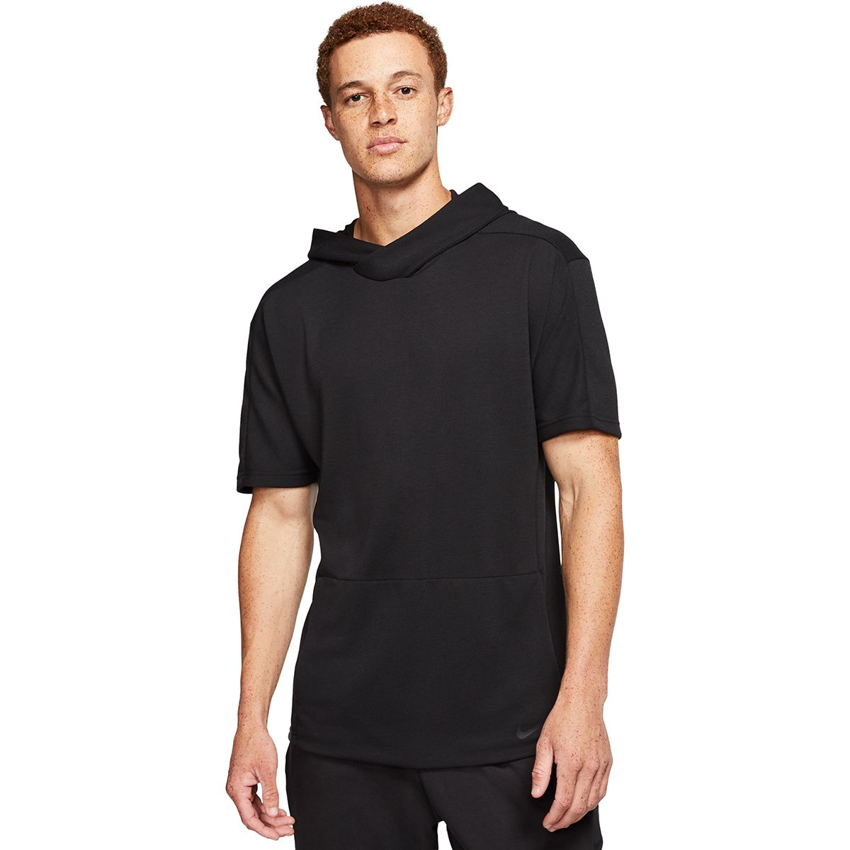 Nike yoga short top sleeve hoodie