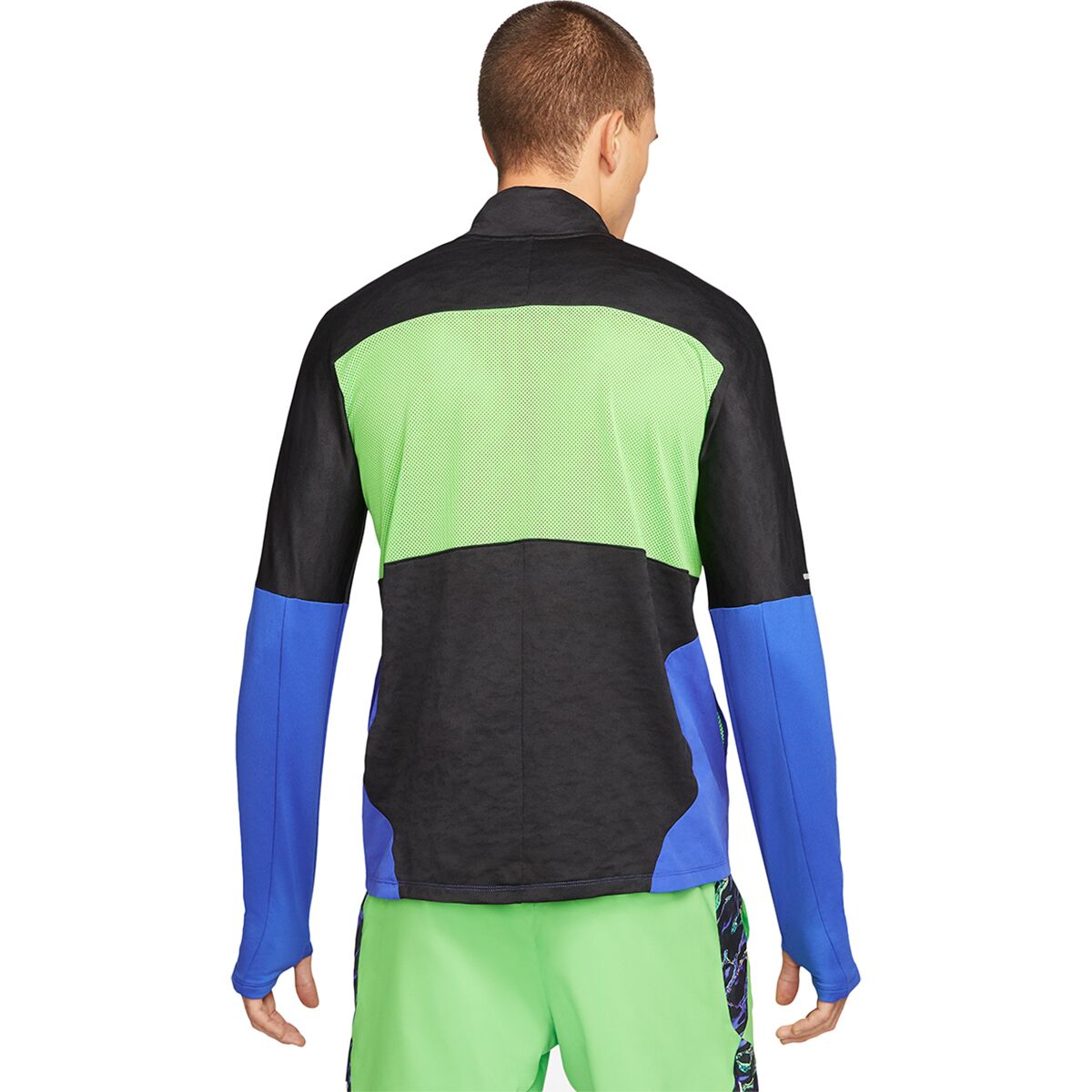nike men's wild run element hooded half zip top
