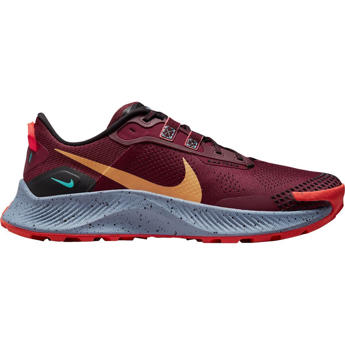 Nike Pegasus Trail 3 Running Shoe - Men's Dark Beetroot/Wheat/Black/Bright Crimson, 7.0