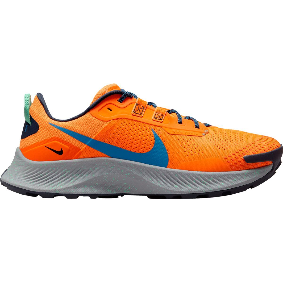 Nike Pegasus Trail 3 Running Shoe - Men's Total Orange/Signal Blue-Wolf Grey, 6.5