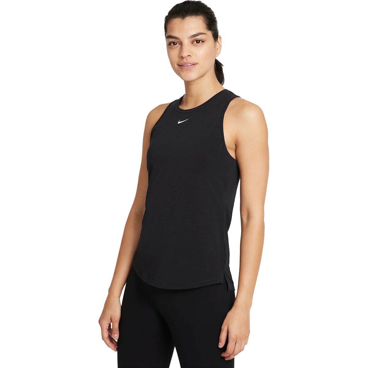 Nike Dri-FIT One Luxe Tank Top - Women's Black/Reflective Silver, XXL