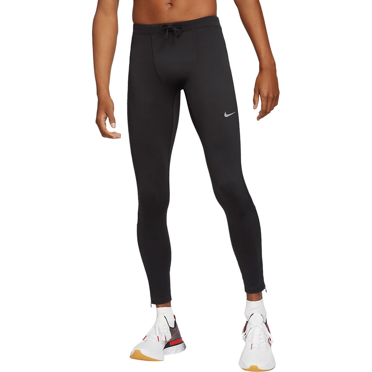 Image of Nike Repel Challenger Tight - Men's Black/Reflective Silver, L
