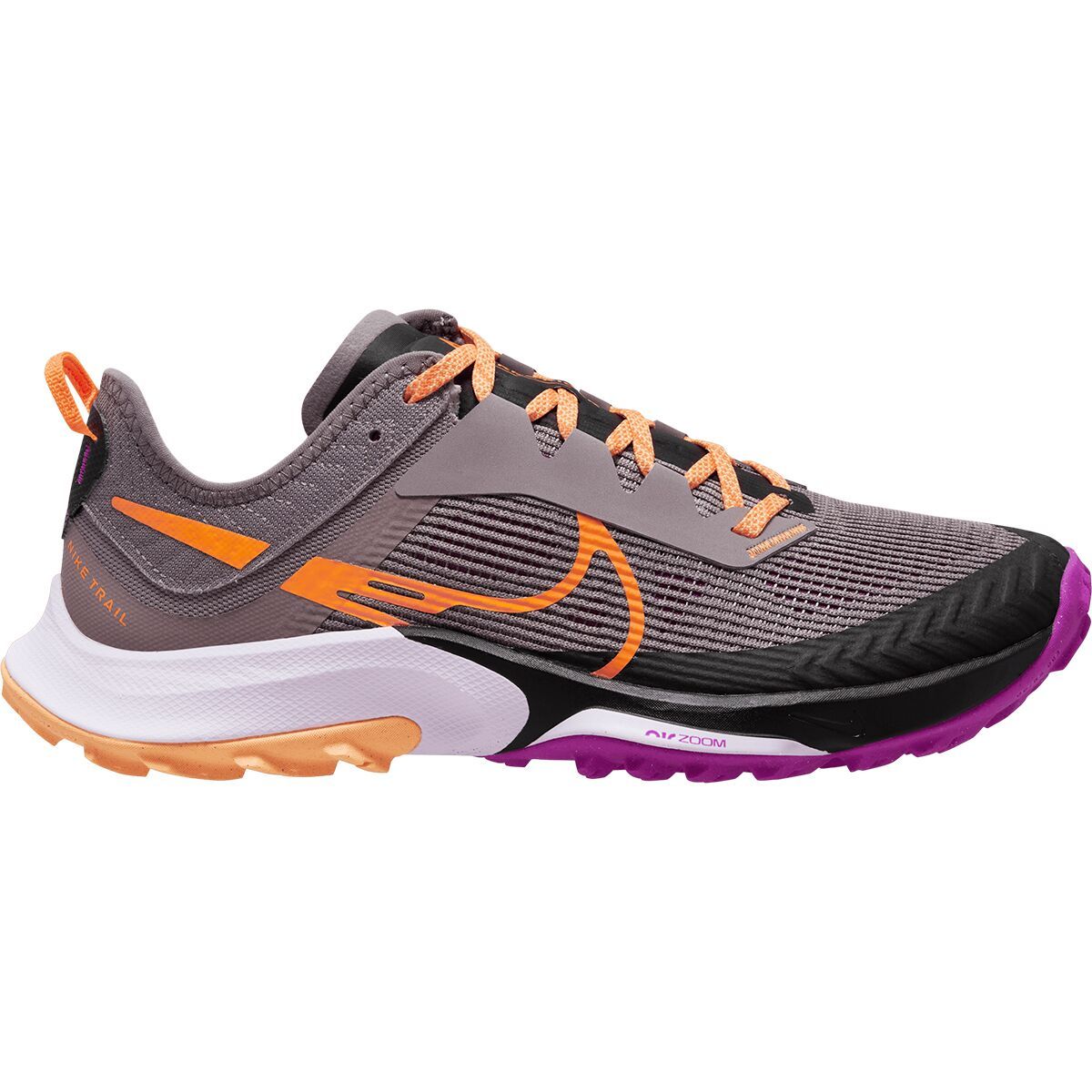 Nike Air Zoom Terra Kiger 8 Trail Running Shoe - Women's Purple Smoke/Total Orange/Black, 8.5