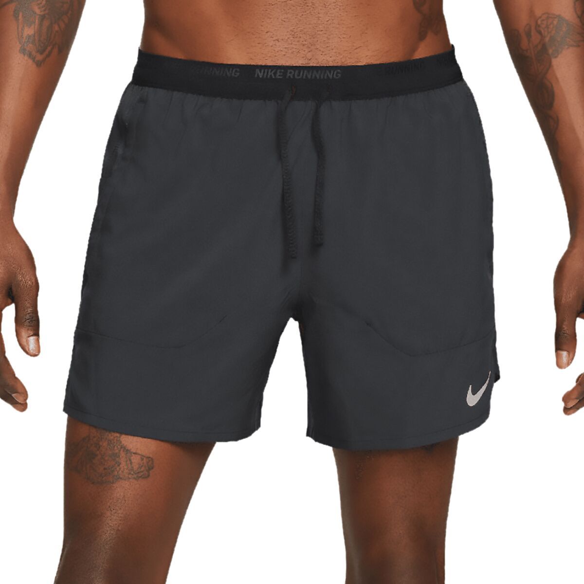 Nike Dri-Fit Stride 5in BF Short - Men's Black/Black/Reflective Silver, 3XL