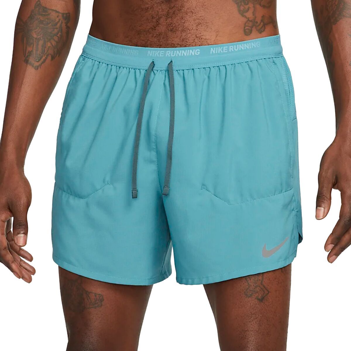 Nike Dri-Fit Stride 5in BF Short - Men's Mineral Teal/Reflective Silv, 3XL