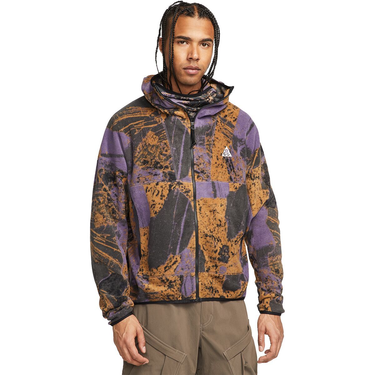 Nike NRG TF ACG Wolf Tree FZ AOP Windbreaker - Men's - Clothing