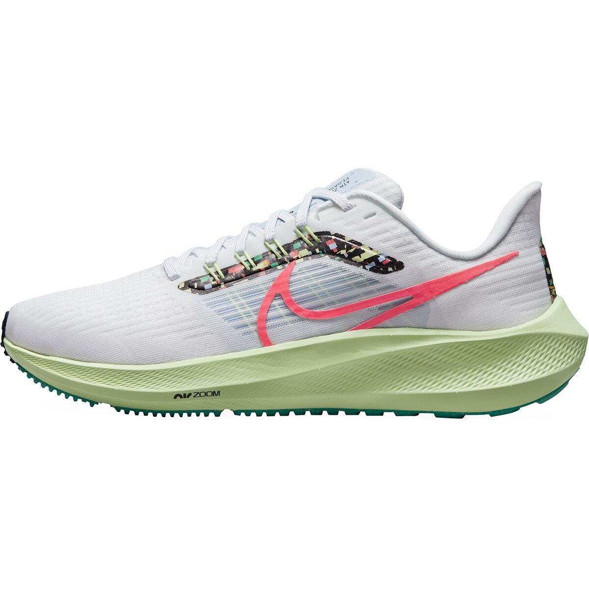 Nike Air Zoom Pegasus 39 Running Shoe - Women's White/Hot Punch/Cobalt Bliss, 7.5