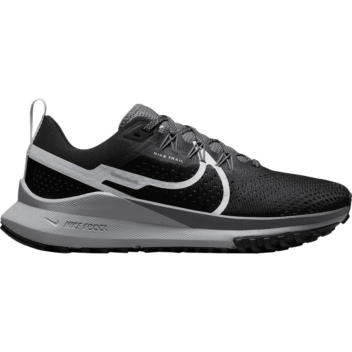 Nike React Pegasus Trail 4 Trail Running Shoe - Women's Black/Aura/Dark Grey/Wolf Grey, 9.5