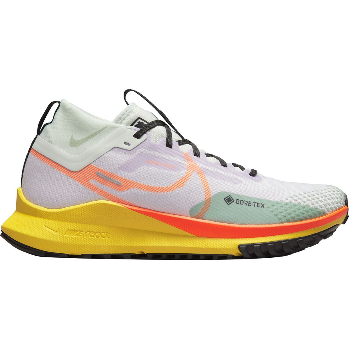 Nike React Pegasus Trail 4 GORE-TEX Running Shoe - Men's Barely Grape/Total Orange/Barely Green, 6.5