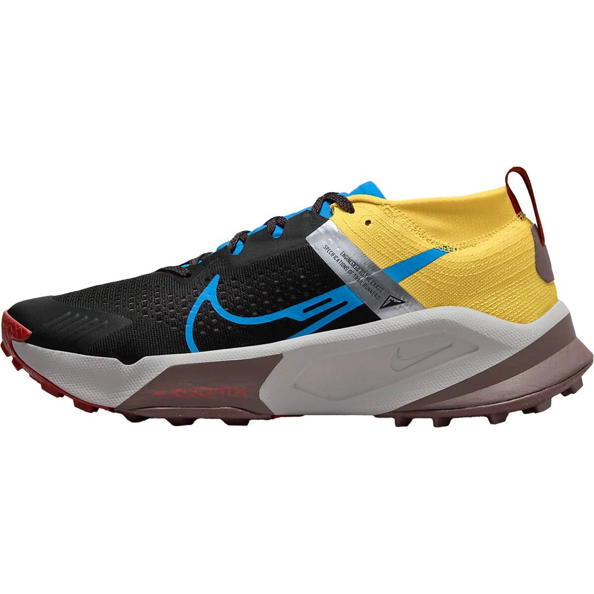 Nike ZoomX Zegama Trail Running Shoe - Men's Black/Light Photo Blue-Vivid Sulfur, 10.0