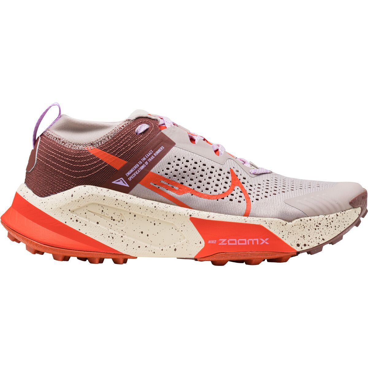 Nike ZoomX Zegama Trail Running Shoe - Men's Diffused Taupe/Picante Red-Dark Pony, 11.5