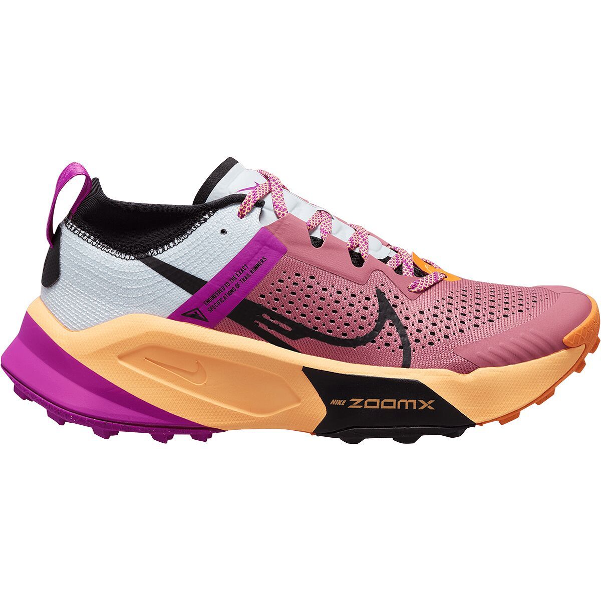 Nike ZoomX Zegama Trail Running Shoe - Women's Desert Berry/Black/Vivid Purple, 11.0