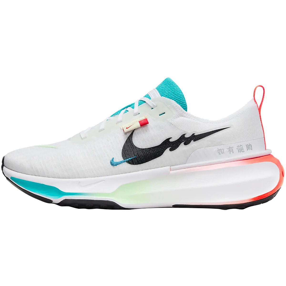 Nike ZoomX Invincible Run FK 3 Shoe - Men's White/Black-Dusty Cactus-Bright Crimson, 9.5