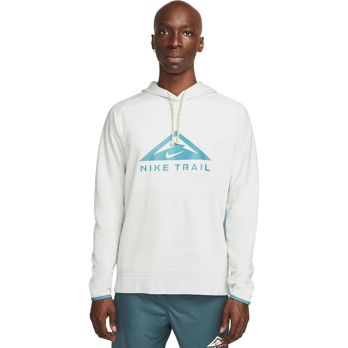 Nike Dri-Fit Trail Magic Hour Pullover Hoodie - Men's Light Silver/Mineral Teal/Mineral Teal, XL