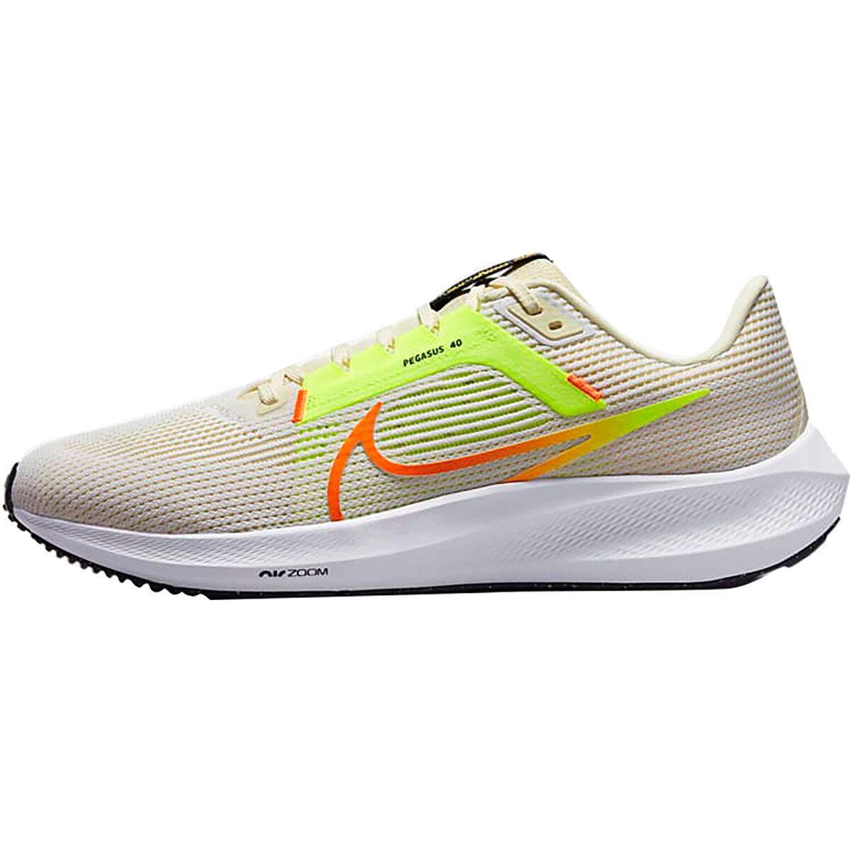 Nike Air Zoom Pegasus 40 Running Shoe - Men's White/Multi-Color-Coconut Milk-Volt, 10.5