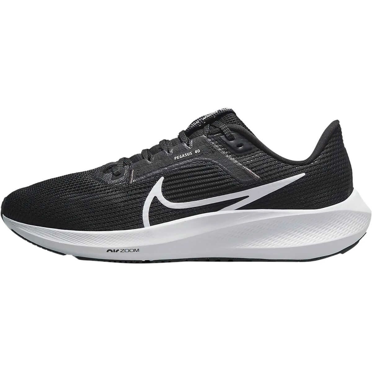 Image of Nike Air Zoom Pegasus 40 Running Shoe - Women's Black/WhiteAnthracite, 7.0