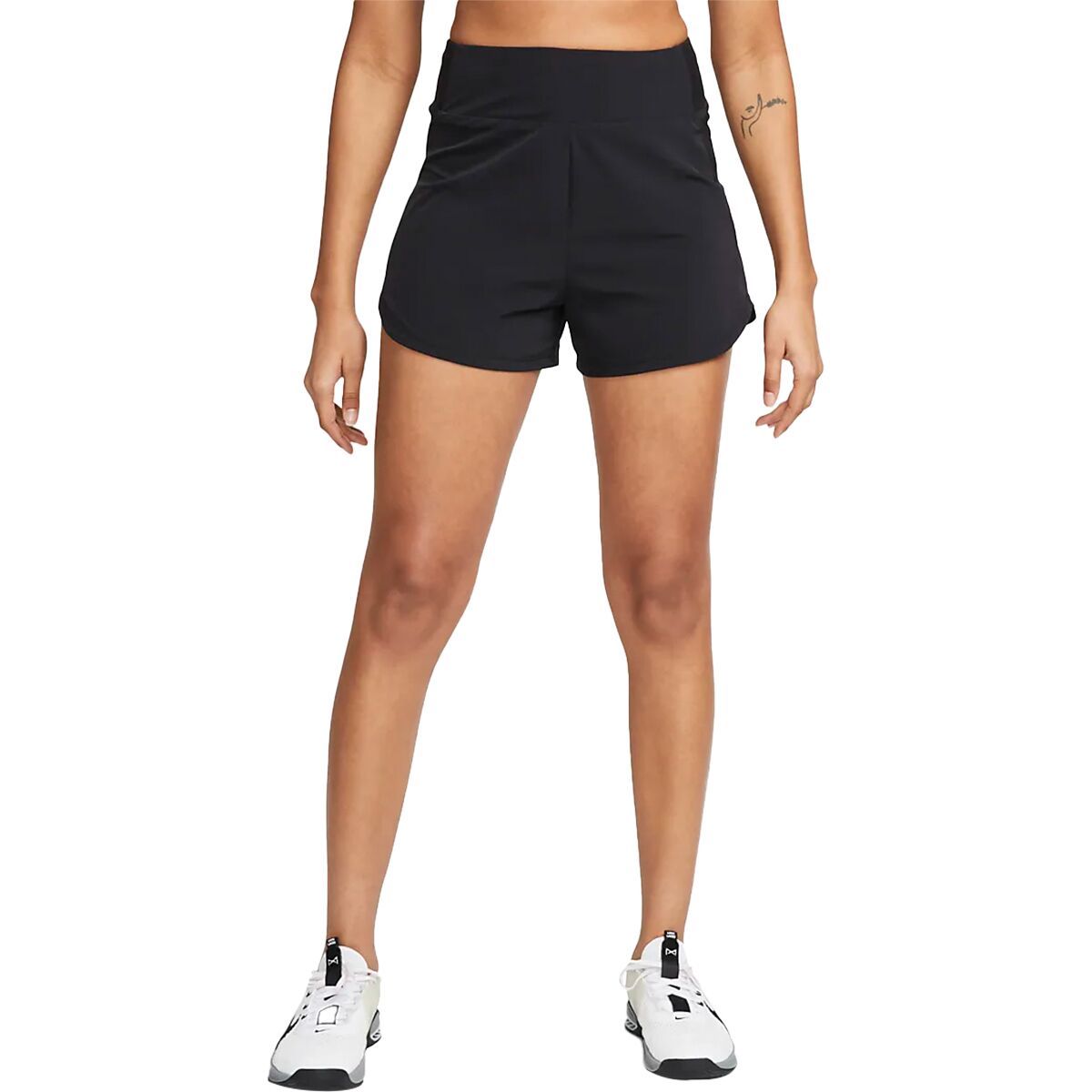 Nike Bliss Dri-Fit HR 3in BR Short - Women's Black/Reflective Silver, XL