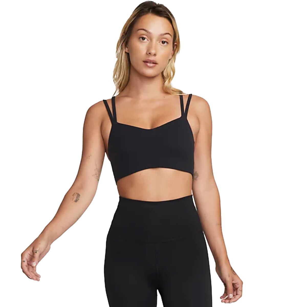 Nike Dri-Fit Alate Trace Bra - Women's Black/Sail, XS