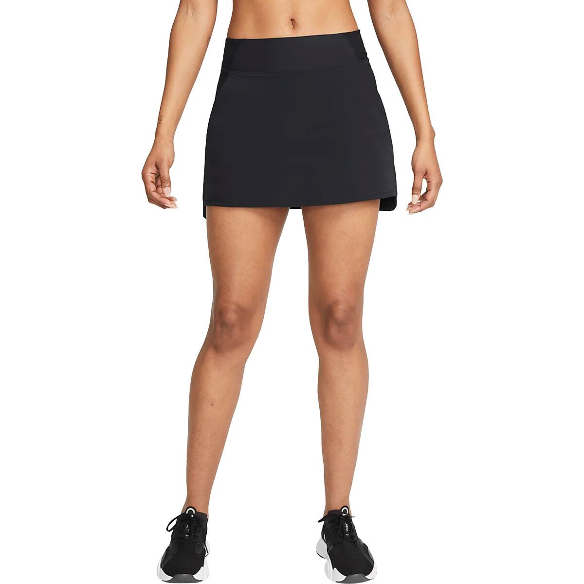 Nike Dri-FIT Bliss Mid-Rise Training Skort - Women's Black/Clear, XL