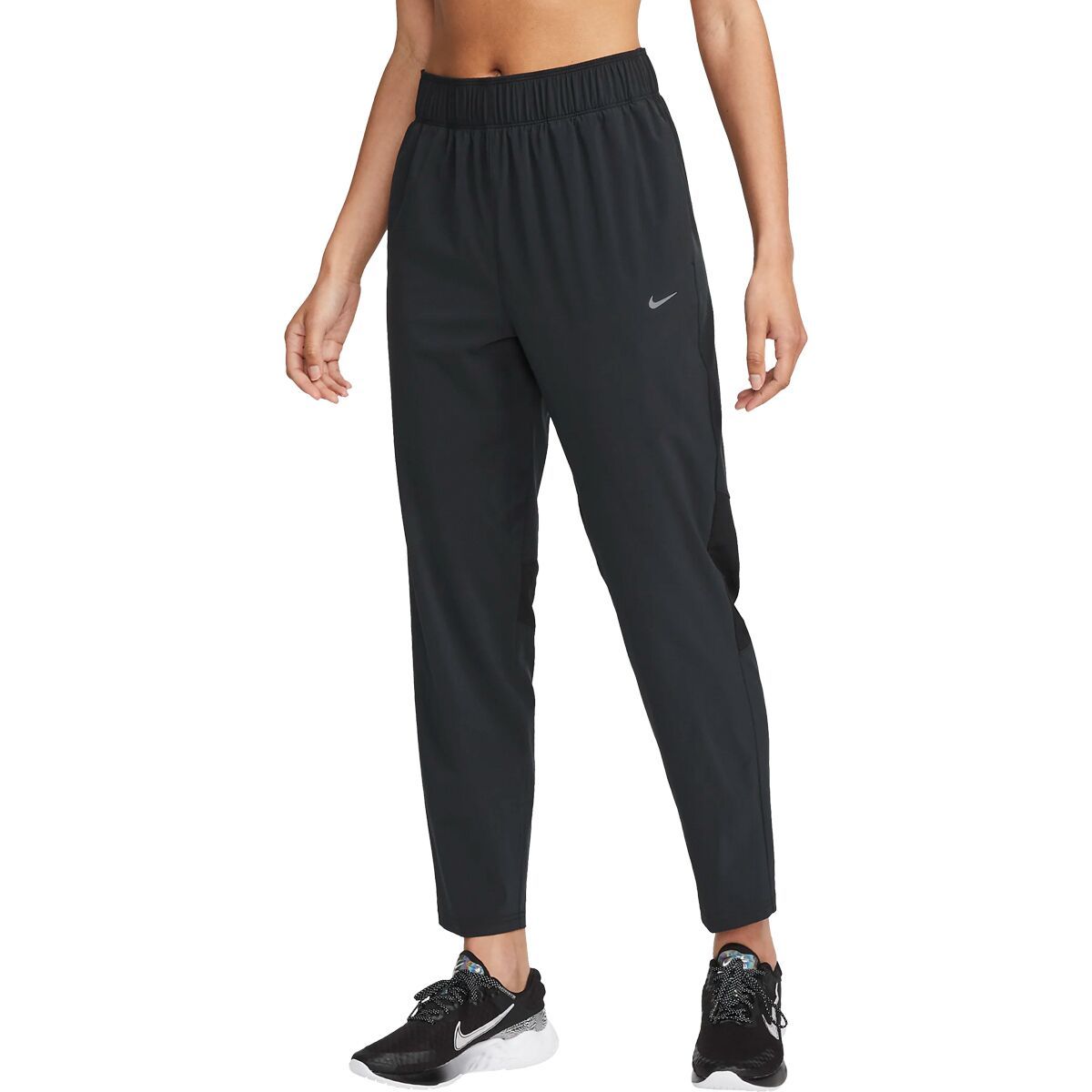 Nike Fast Dri-Fit MR 7/8 Pant - Women's Black/Reflective Silv, XS