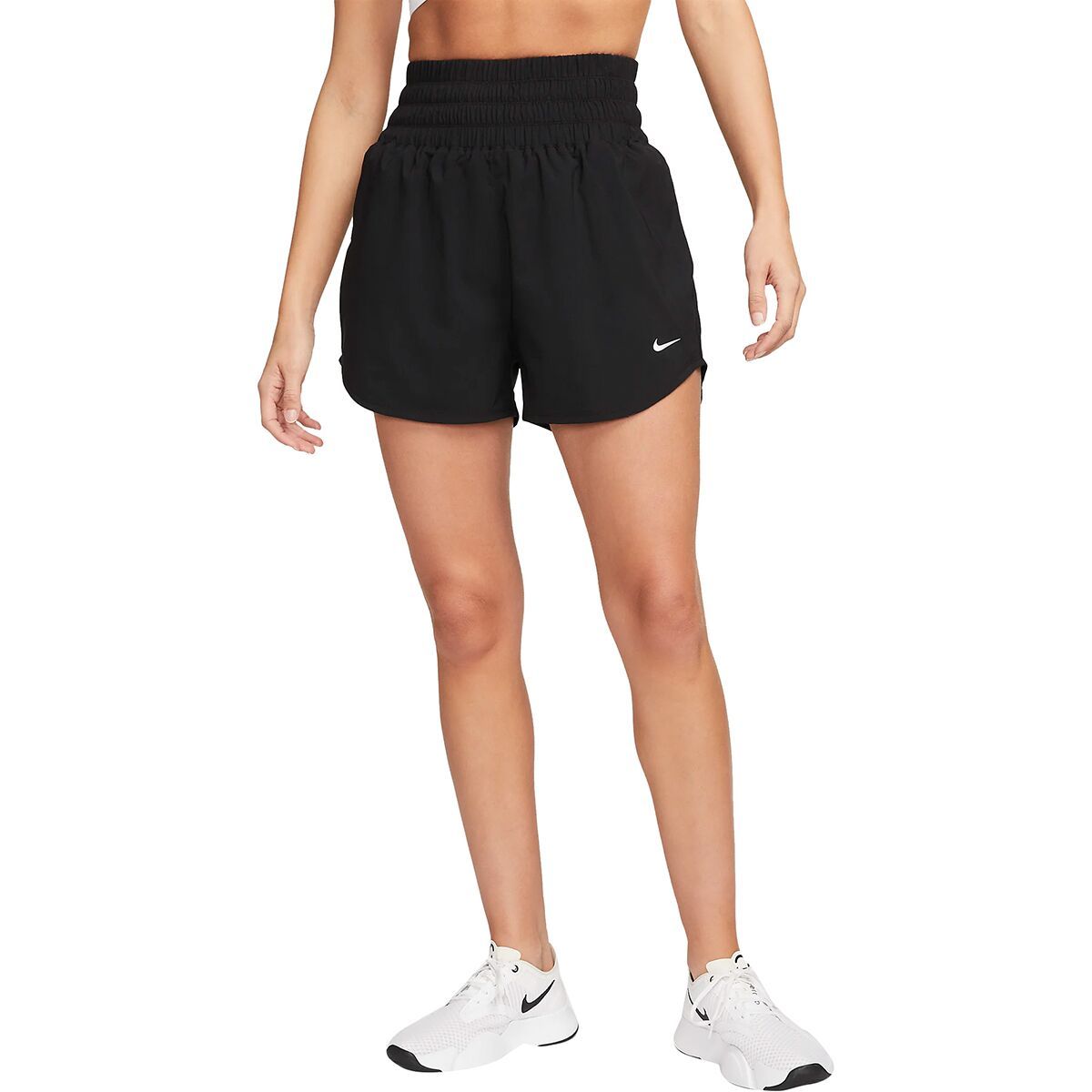 Nike One Dri-Fit Ultra HR 3 BR Short - Women's Black/Reflective Silv, L