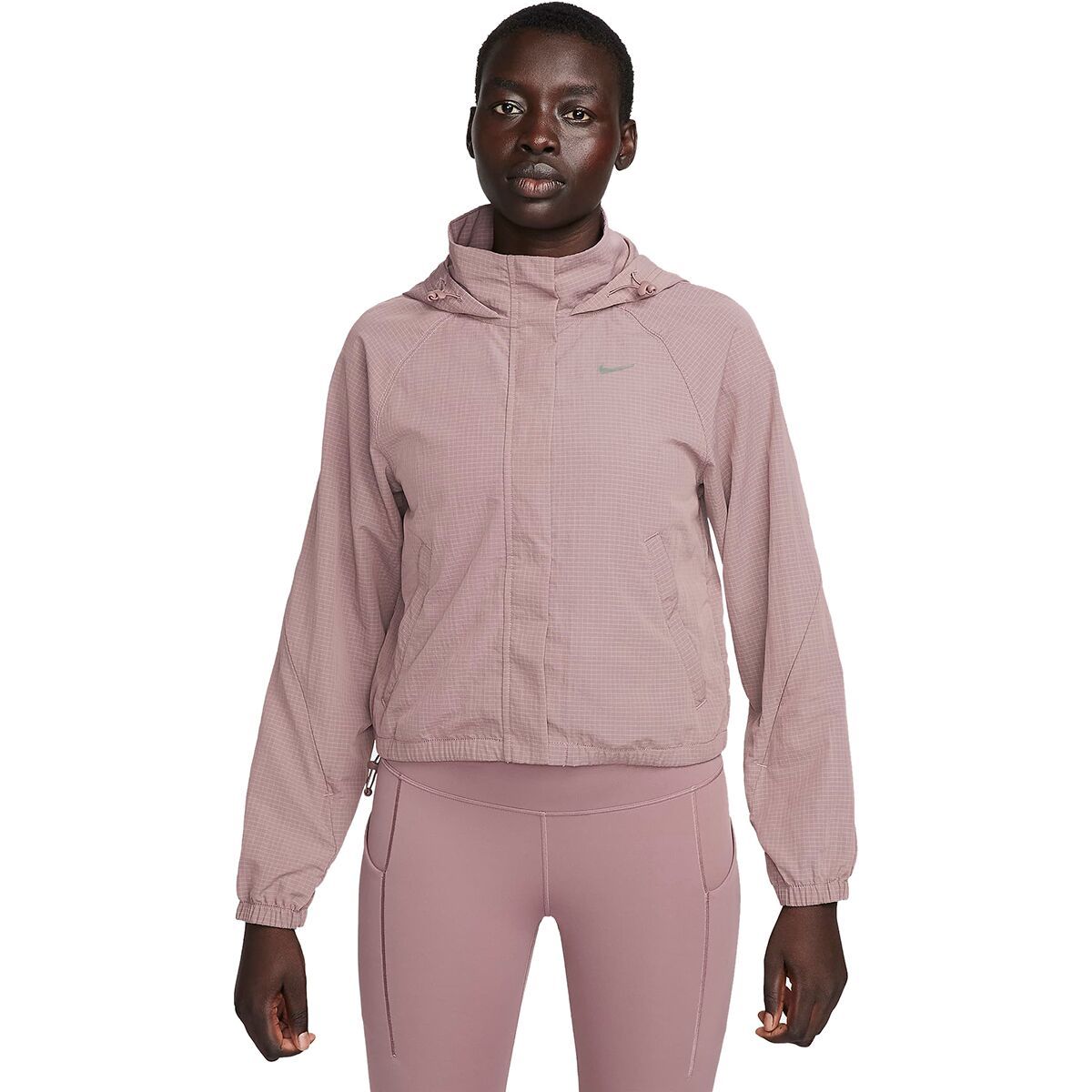 Nike Run Dvn Rpl Jacket - Women's Smokey Mauve/Black, XS