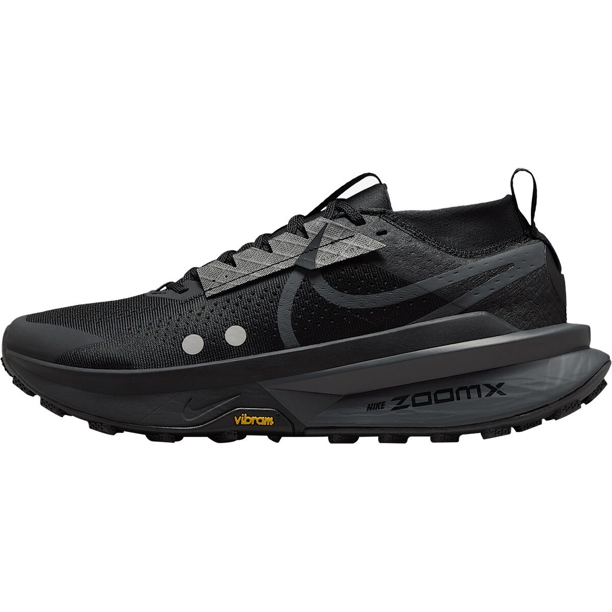Image of Nike Zegama 2 Trail Running Shoe - Men's Black/Anthracite-Metallic Platinum, 8.5