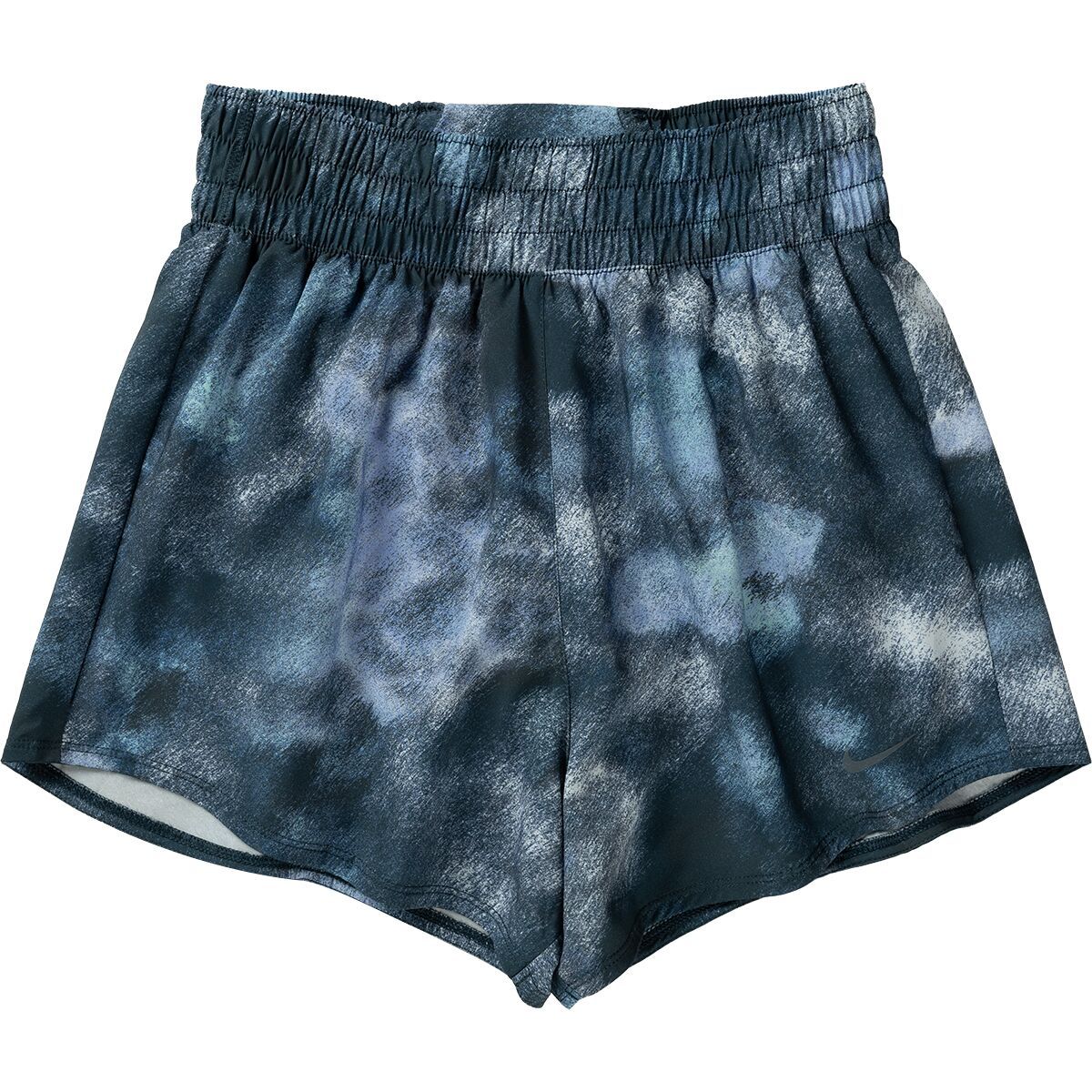 Image of Nike Dri-Fit High-Waisted 3in Lined Print Short - Women's Armory Navy/Armory Navy/Black, XL