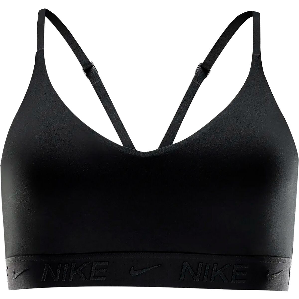 Image of Nike Dri-Fit Indy Light Sport Bra - Women's Black/Black, XL