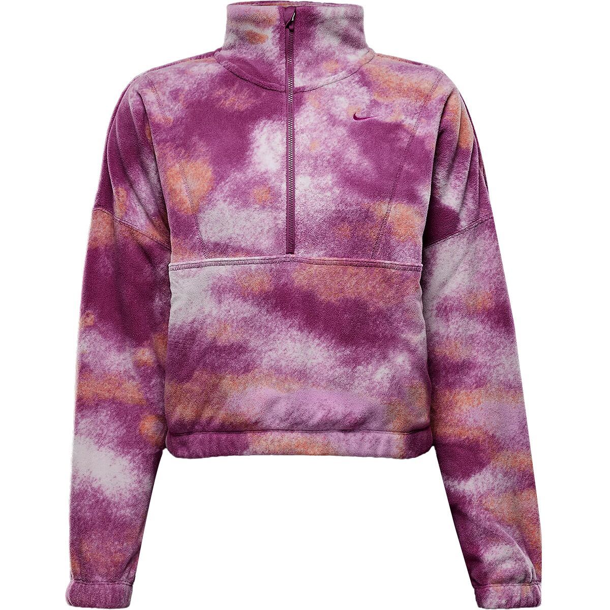 Image of Nike One TF AOP Polar Jacket - Women's Hot Fuchsia/Hot Fuchsia, L