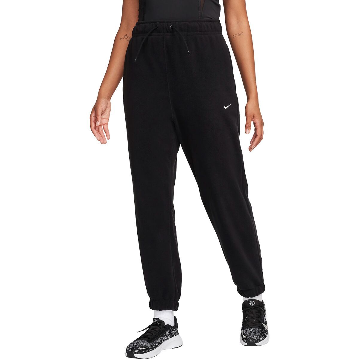 Image of Nike One TF Polar Pant - Women's Black/Pale Ivory, L