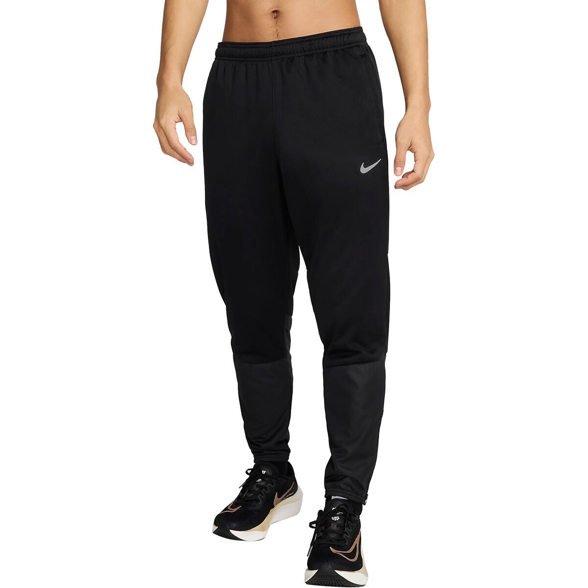 Image of Nike Therma-Fit Repel SPHR Challenger Pant - Men's Black/Black/Reflective Silver, L