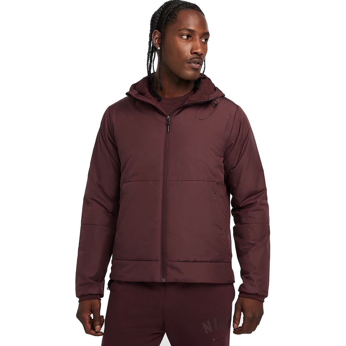 Image of Nike Therma-Fit Unlimited Versatile Jacket - Men's Burgundy Crush/Burgundy Crush, L
