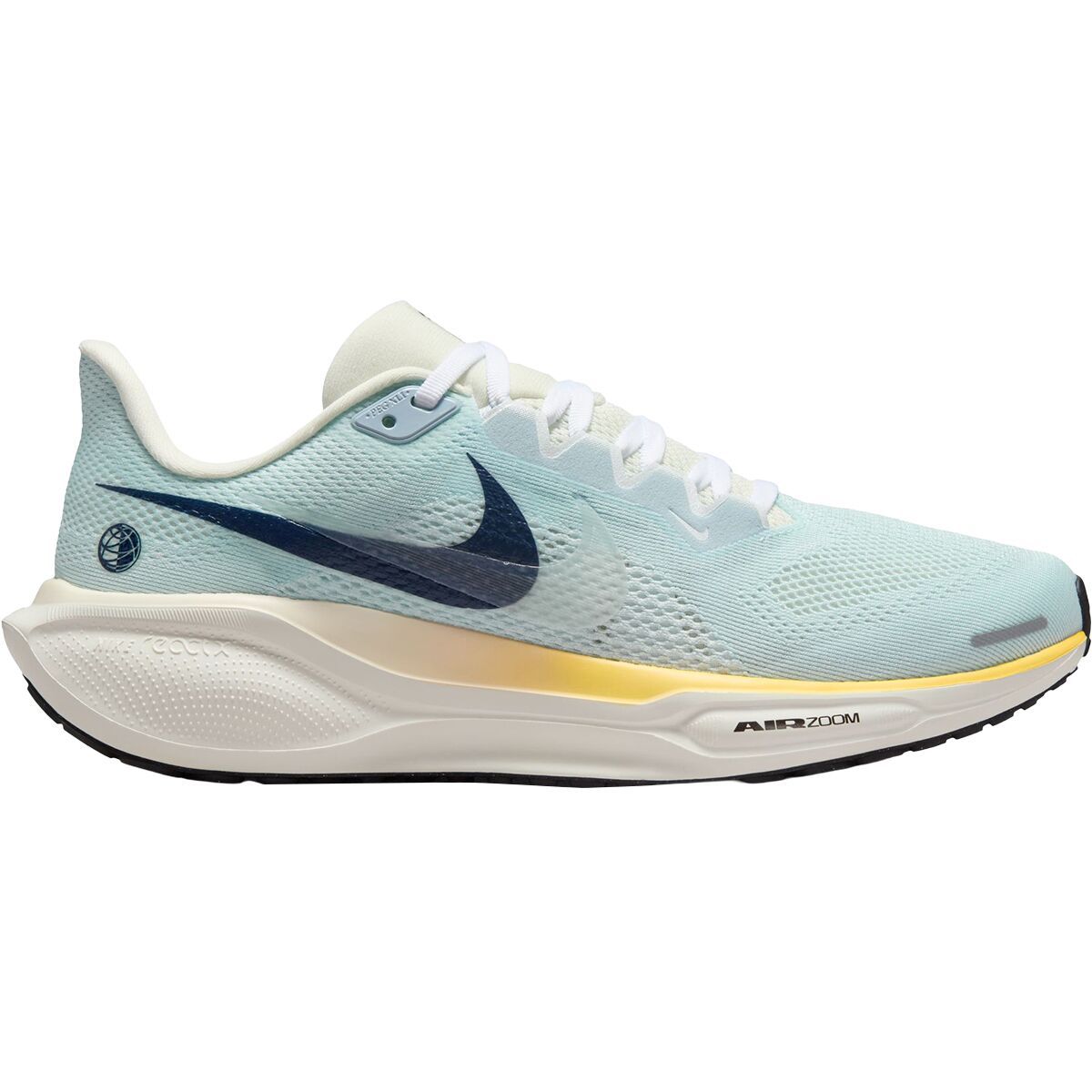 Image of Nike Air Zoom Pegasus 41 Running Shoe - Women's Glacier Blue/Midnight Navy-Sail, 6.0