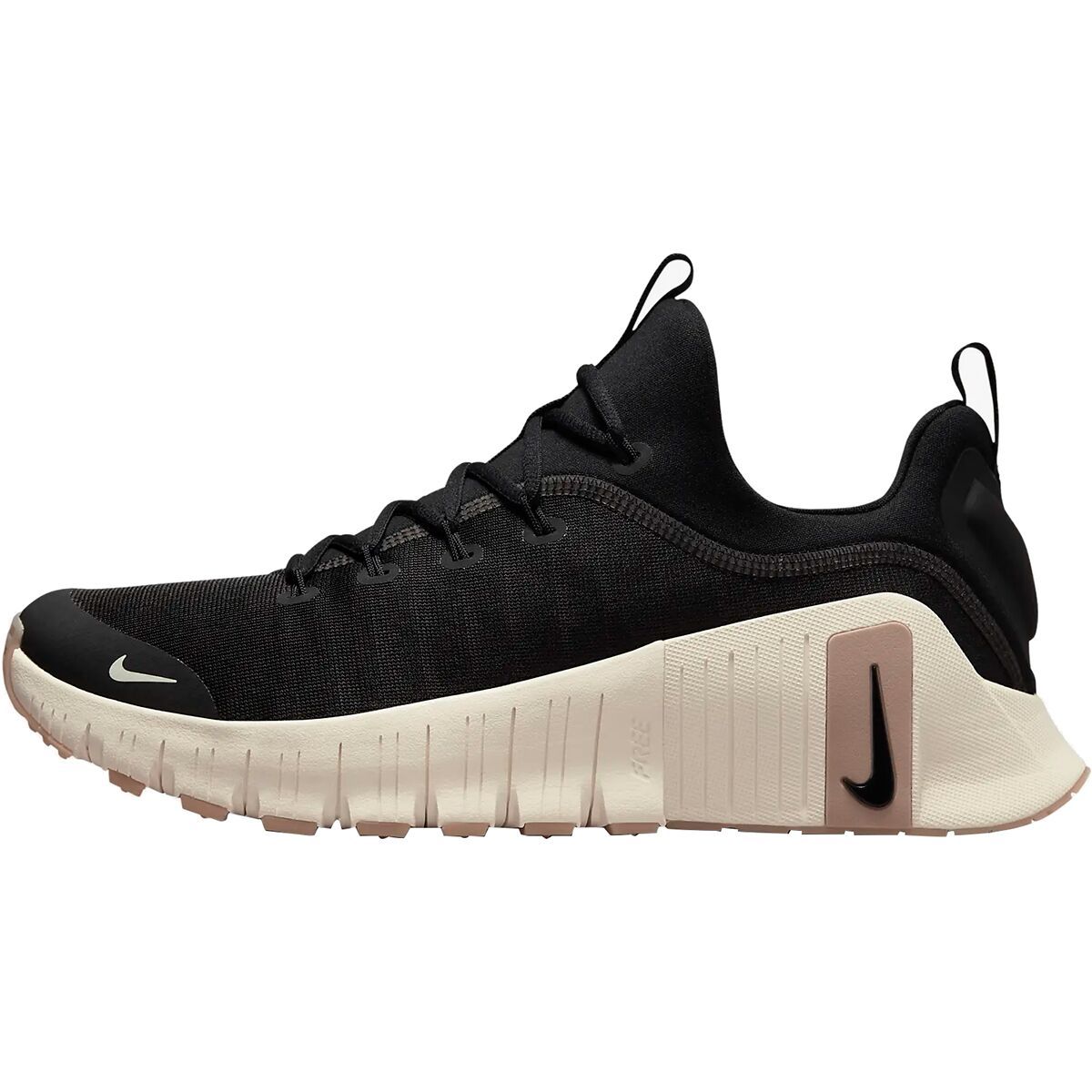 Image of Nike Free Metcon 6 Shoe - Men's Black/Coconut Milk-Gum Light Brown, 11.5