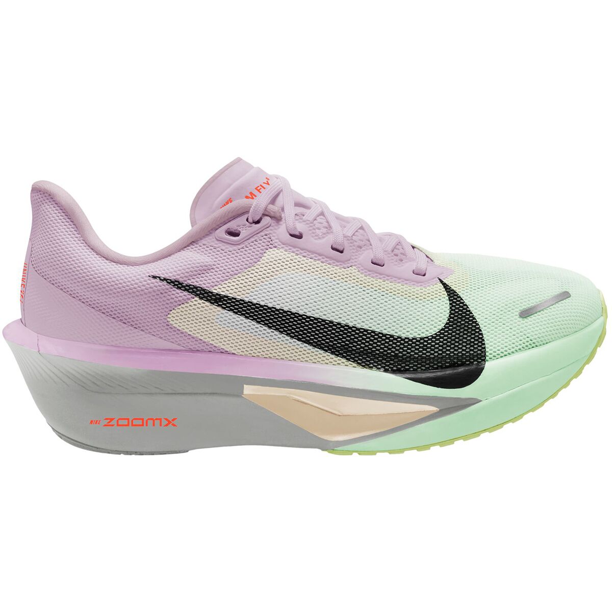 Image of Nike Zoom Fly 6 Running Shoe - Women's Bleached Lilac/Purple Dynasty-Volt Tint, 9.0
